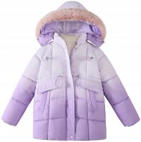 KURTKA ZIMOWA #203-F8 PUCHOWA NA MISIU OMBRE 134/140