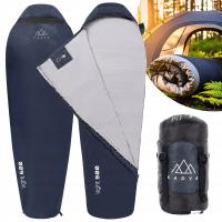 Śpiwór KADVA Light 600 L lewy granat Turystyczny 220x80 IZOLACJA TERMICZNA