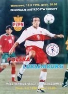 Polska - Luksemburg El Mistrzostw Europy 1998