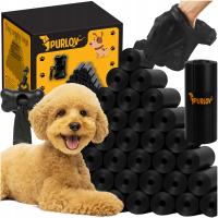 Мешки для собачьих какашек, черные прочные мешки для собак 1000 шт.