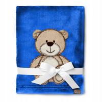 Kocyk niemowlęcy dziecięcy otulacz miękki ciepły BE Mammy 76x100 MIŚ