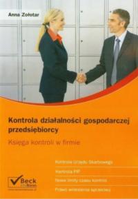 Kontrola działalności gospodarczej przedsiębiorcy Anna Zołotar