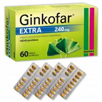 Ginkofar Extra, улучшение когнитивных способностей, Гинкго Билоба 60 шт. табл.