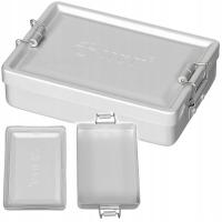 Pudełko aluminiowe wodoodporne, MFH, srebrne, nowe, 13,3 x 9,2 x 3,4 cm