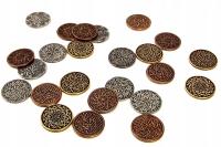 ZESTAW 20 ARABSKICH METALOWYCH MONET LARP RPG