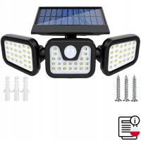 LAMPA SOLARNA LED 120W 7000LM CZUJNIK RUCHU IP65 PILOT ULICZNA OGRODOWA
