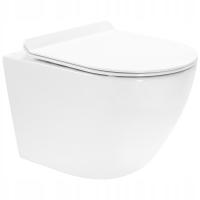 MISA WC PODWIESZANA CARTER BIAŁA SLIM RIMLESS N2 DESKA WOLNOOPADAJĄCA - REA