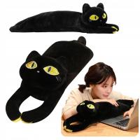 MASKOTKA PRZYTULANKA KOT KOTEK DŁUGI CZARNY 70 CM