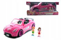 Автомобиль розовый кабриолет авто для кукол мини