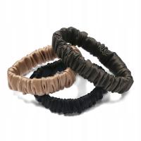 Jedwabne gumki do włosów zestaw 3 szt. cienkie 1 cm SilkLove