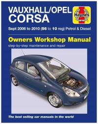 OPEL Vauxhall Corsa D (2006-2010) 4 IV instrukcja napraw Haynes 24h