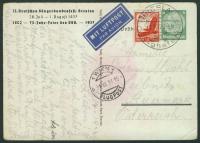 a1813 BRESLAU Flughafen 1937 r via Wien - il. Ostrów malaratswo / WROCŁAW