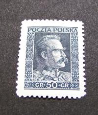 1928 Fi 238b** czarnoniebieskostal. - Józef Piłsudski.