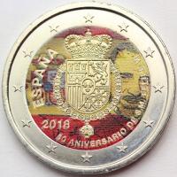 *2 EURO HISZPANIA 2018 URODZINY KRÓLA FILIPA VI KOLOR