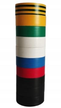 Taśma Izolacyjna 10M KOLOR PVC Mocna Klejąca Odporna IZOLACJA OCHRONNA