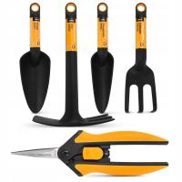 ZESTAW 5 NARZĘDZI OGRODOWYCH NOŻYCZKI FISKARS Ogrodu Ogródka Ziemi Roślin
