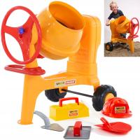 БОЛЬШОЙ БЕТОНОМЕШАЛКА НАБОР КАМЕНЩИК СТРОИТЕЛЬ ЛОПАТА ШЛЕМ WADER POLESIE XXL