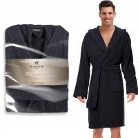 DI MAESTRO халат мужской махровый капюшон 100% хлопок Премиум Комфорт