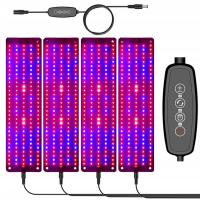 4x PANEL DO WZROSTU ROŚLIN 600 UV LED UPRAWA TIMER 6 TRYBÓW