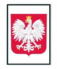Польский эмблема в алюминиевой раме А3 черный