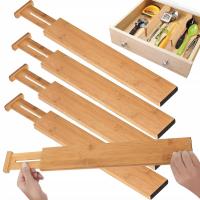 4X органайзер для ящиков, разделитель, разделитель, бамбуковые разделители