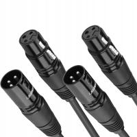 2× Kabel XLR - XLR Ugreen AV130 1 m