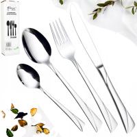 ZESTAW SZTUĆCÓW STALOWYCH SERWIS OBIADOWY 30 EL SZTUĆCE STAL NIERDZEWNA 6os