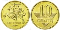10 centów (2009) Litwa
