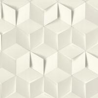 Бело-серая геометрия 3d - обои на флизелине-современное искусство-Rasch
