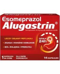 Esomeprazol Alugastrin 20 mg 14 kapsułek refluks żołądka zgaga