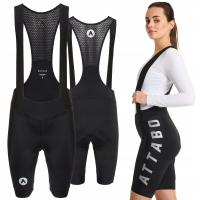 Spodenki rowerowe damskie ATTABO Kirun WMNS Bib Shorts czarny