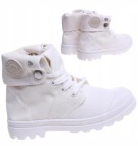 Buty dziewczęce Wysokie trampki z wysijaną cholewką 15974