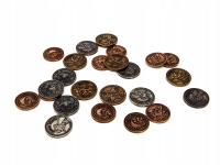 НАБОР ИЗ 24 ЗАПАДНЫХ МЕТАЛЛИЧЕСКИХ МОНЕТ LARP RPG