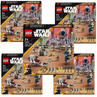 5x LEGO Star Wars Zestaw bitewny z żołnierzem armii klonów i droidem 75372