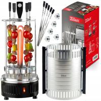 Kontaktowy grill elektryczny Zilan Vertical Barbecue Make srebrny/szary 900 W