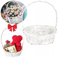 KOSZ PREZENTOWY WIKLINOWY KOSZ delikatesowy do kompozycji 39x28x19cm