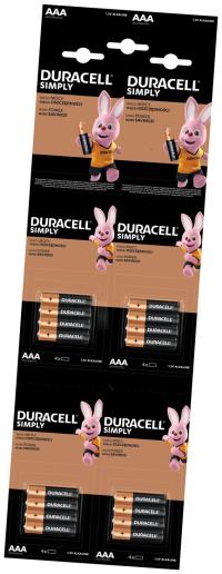 16 x bateria alkaliczna Duracell 4x4 R03 AAA 1,5V