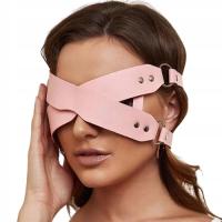 opaska na oczy maska PU skórzana BDSM erotyczna 3