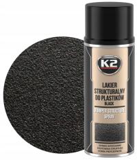 K2 бампер краска структурный лак в спрей для пластика пластика черный