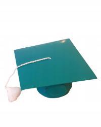 Эту шапку бирюзово синий (z chwostem и резинкой)