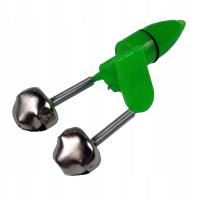 DZWONECZEK WĘDKARSKI PODWÓJNY Sygnalizacyjny z Lampką