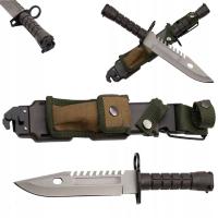 BAGNET NÓŻ WOJSKOWY US ARMY M9 TAKTYCZNY SURVIVALOWY MILITARNY + KABURA