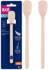 LOVI PIERWSZA ŁYŻECZKA DO KARMIENIA 2szt NUDE