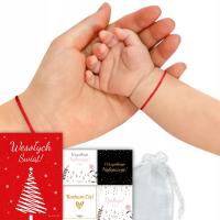 БРАСЛЕТ ДЛЯ МАМЫ И РЕБЕНКА МЛАДЕНЦА КРАСНАЯ НИТЬ СЧАСТЬЯ