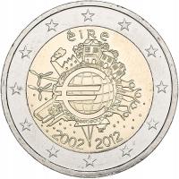 Irlandia 2012 - 2 euro okoliczności. - 10-lecie waluty euro - bankowy/ unc