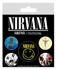5pcs значки для одежды Nirvana Iconic набор