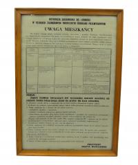tablica informacyjna UWAGA MIESZKAŃCY Włocławek