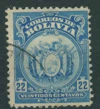 Bolivia 22 cts. - Godło , Herb