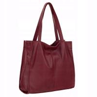 BORDOWA TOREBKA SKÓRA NATURALNA bordo SHOPPER MODNA TORBA A4 WOREK