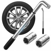 Klucz do kół Elektromet teleskopowy 350-500 mm z nasadkami 1/2